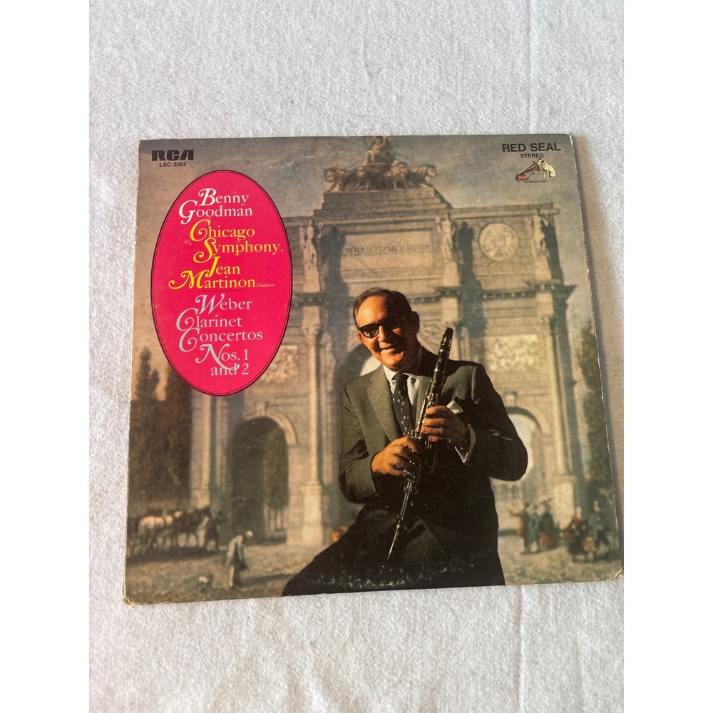 RCA Weber Clarinet Concertos Benny Goodman Chicago Symphony LSC-3052  LP Good